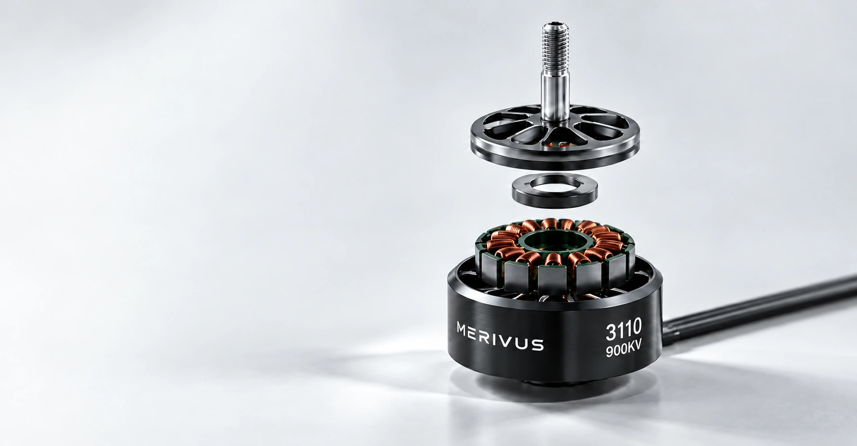 MERIVUS 无刷电机爆炸视图设计示意