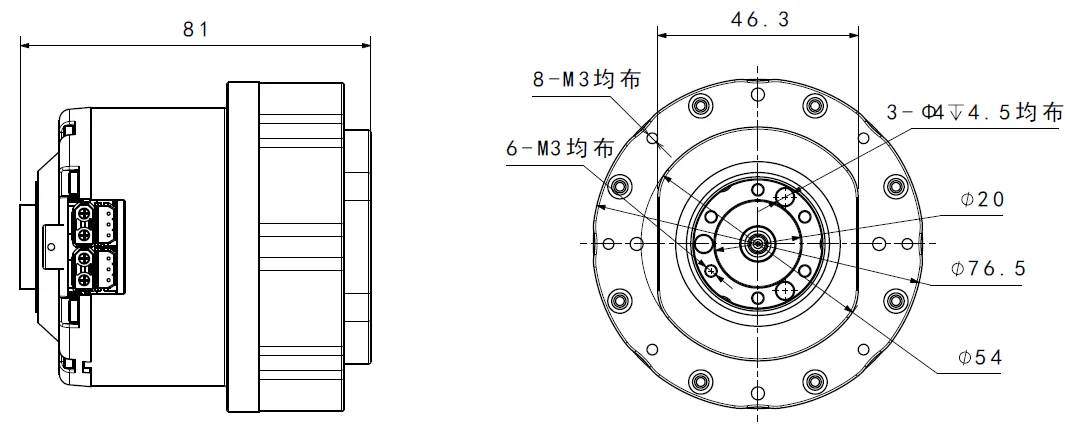 X01-010 外形与安装尺寸图